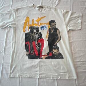 Rare Vintage U2 Achtung Zoo Tour 1992 T Shirt 100% Cotton Size M